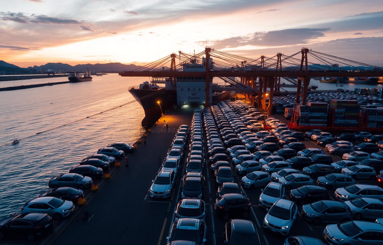 Japan vehicle export port